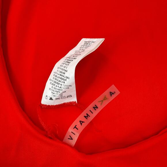 Vitamin A Swimsuit‎ Ecorib Leah Full Coverage Women's Size Medium Red - Picture 5 of 6